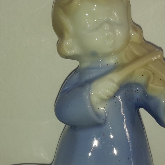 Porcelain Child with a Violin Candleholder Fiqurine by R & R Imports, Inc. - Picture 4 of 8